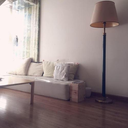 Phòng khách Thủ Thiêm Xanh, Quận 2 Căn hộ Thủ Thiêm Xanh hướng Tây Nam, đầy đủ nội thất.