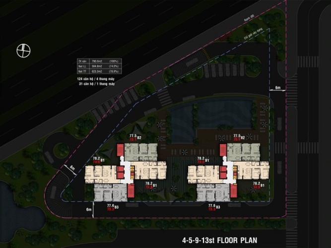 Charmington Hoa Đồng - Mặt bằng Charmington Hoa Đồng