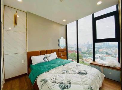 Phòng ngủ , Căn hộ Eco Green Saigon , Quận 7 Căn hộ Eco Green Saigon tầng 15 ban công hướng Đông Nam, nội thất đầy đủ.