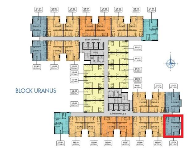 Mặt bằng dự án Q7 Saigon Riverside Bán căn hộ view Nhà Bè, Hồ bơi - Q7 Saigon Riverside, nội thất cơ bản.