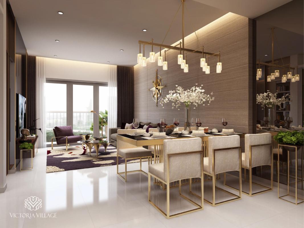 Nhà mẫu VICTORIA VILLAGE Bán căn hộ Victoria Village diện tích 67m2, 2 phòng ngủ. Ban công hướng Đông Nam.