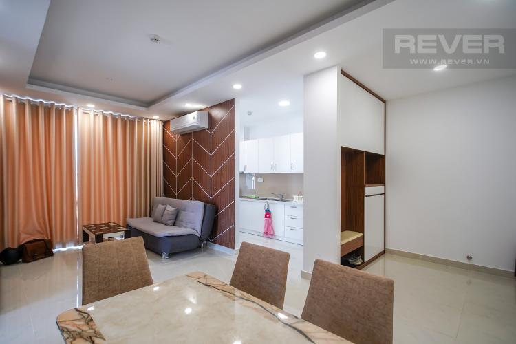 Phòng khách căn hộ SAIGON MIA Cho thuê căn hộ Saigon Mia 2PN, diện tích 66m2, đầy đủ nội thất, ban công hướng Đông thoáng mát