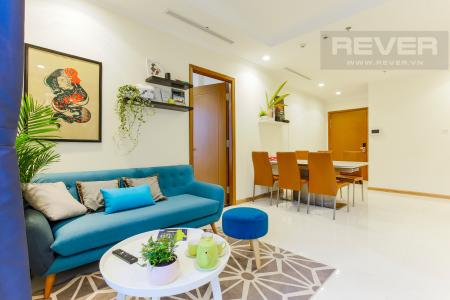 Phòng Khách Căn hộ Vinhomes Central Park tầng thấp Landmark 3 thiết kế hiện đại, trẻ trung