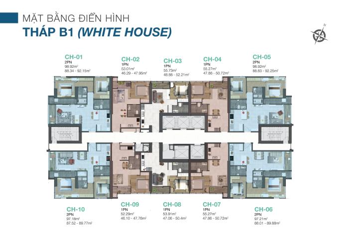 Sunwah Pearl - mat-bang-block-b2-white-house