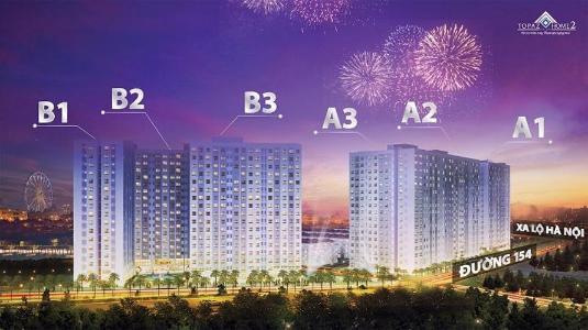 Building dự án Căn hộ Topaz Home 2 tầng thấp, nội thất cơ bản, view thoáng mát.