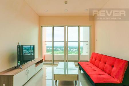 Phòng khách căn hộ DRAGON HILL 2 Bán hoặc cho thuê căn hộ 2 phòng ngủ Dragon Hill 2, diện tích 75m2, đầy đủ nội thất, hướng ban công Tây Nam