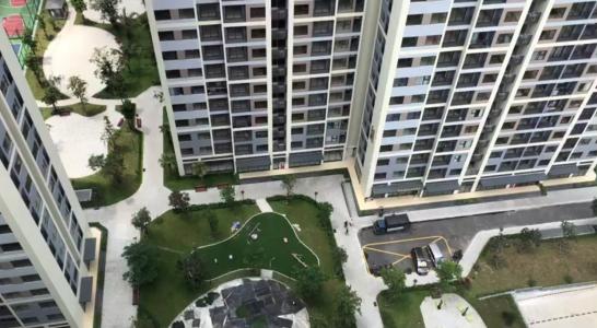 View Vinhomes Grand Park Quận 9 Căn hộ Vinhomes Grand Park tầng cao, view nội khu quang đãng.