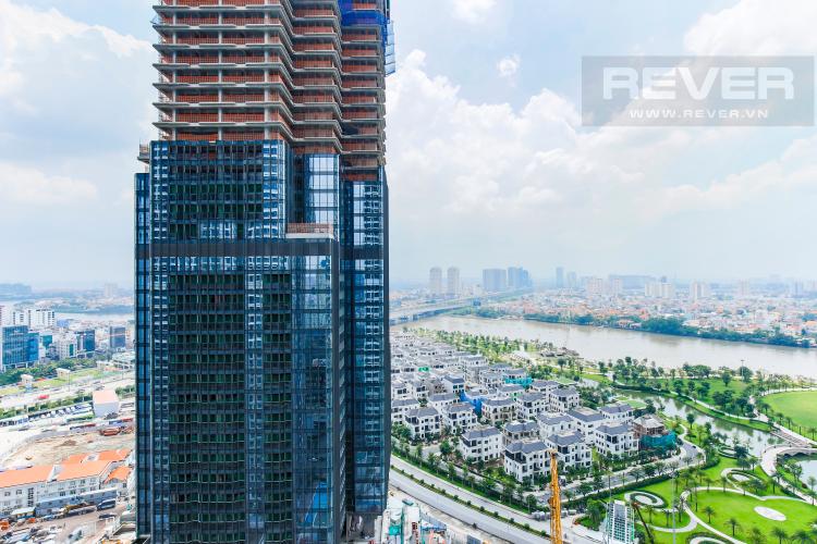 View Căn hộ Vinhomes Central Park tầng cao Landmark 2 view đẹp về sông và Landmark 81