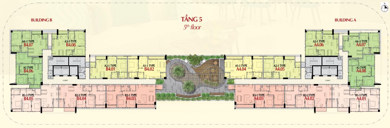 Mặt bằng dự án Căn hộ Urban Hill Q7 tầng thấp, đầy đủ nội thất.