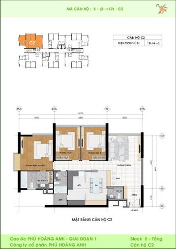 Layout Phú Hoàng Anh Căn hộ Phú Hoàng Anh tầng cao, đầy đủ nội thất sang trọng.