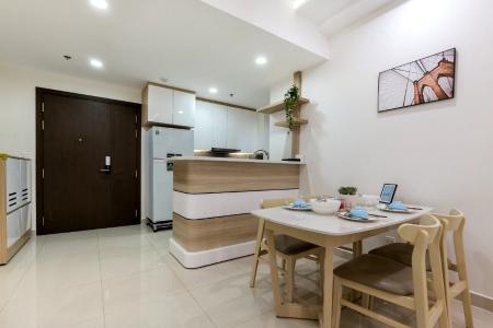 phòng ăn căn hộ Rivergate Residence Căn hộ RiverGate Residence thiết kế hiện đại, đầy đủ nội thất.