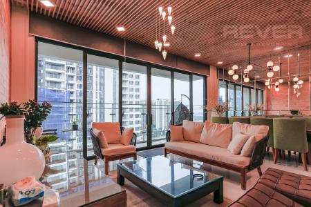 Phòng Khách Căn góc Estella Heights 3 phòng ngủ tầng cao hướng Bắc tòa T1