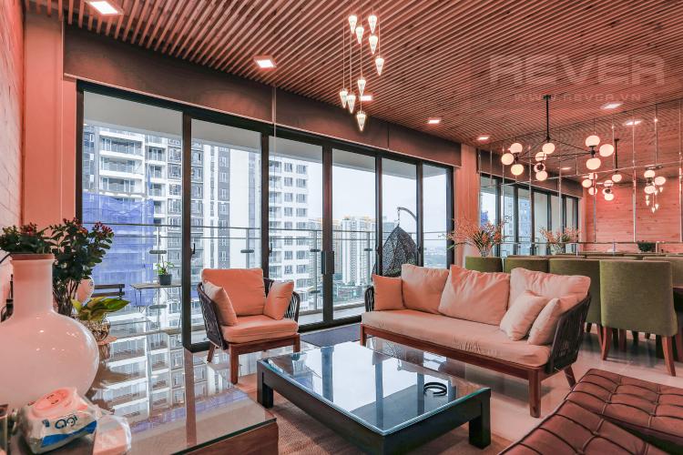 Phòng Khách Căn góc Estella Heights 3 phòng ngủ tầng cao hướng Bắc tòa T1