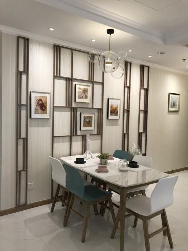 Phòng ăn căn hộ Vinhomes Central Park Cho thuê căn hộ Vinhomes Central Park 3PN, tầng cao, diện tích 100m2, đầy đủ nội thất