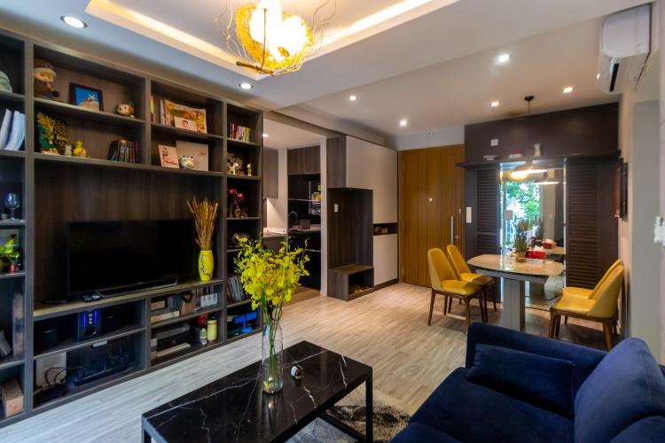 Phòng khách căn hộ The Krista Căn hộ The Krista tầng thấp đầy đủ nội thất, ban công thoáng mát.