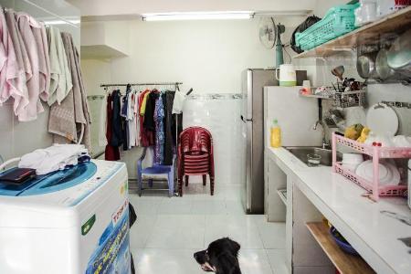 Phòng bếp căn hộ chung cư Ngô Gia Tự Bán căn hộ tầng trệt Chung cư Ngô Gia Tự 2PN, diện tích 35m2, nội thất cơ bản, cách vòng xoay Lý Thái Tổ 500m