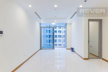 Phòng Khách Officetel Vinhomes Central 2 phòng ngủ tầng trung L4 nhà trống