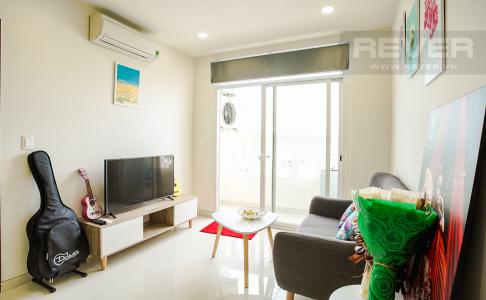 Phòng Khách Bán căn hộ Grand Riverside 1PN, đầy đủ nội thất, view sông thoáng mát