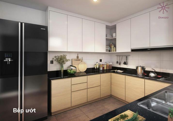 Phòng bếp căn hộ Somerset Feliz quận 2 Căn hộ Feliz En Vista tầng trung, đầy đủ nội thất.