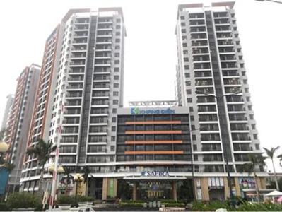 Mặt trước khu căn hộ SAFIRA KHANG ĐIỀN Bán căn hộ Safira Khang Điền 2PN, tầng thấp, đầy đủ nội thất