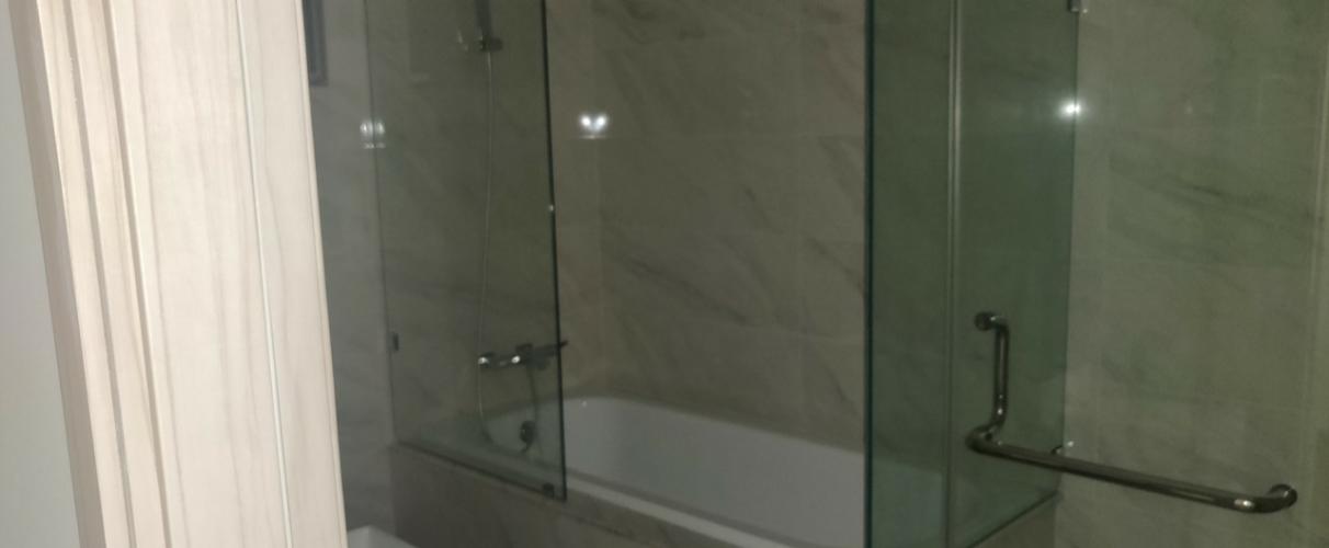 Phòng tắm căn hộ Midtown Căn hộ Phú Mỹ Hưng Midtown nội thất cơ bản, view thành phố.