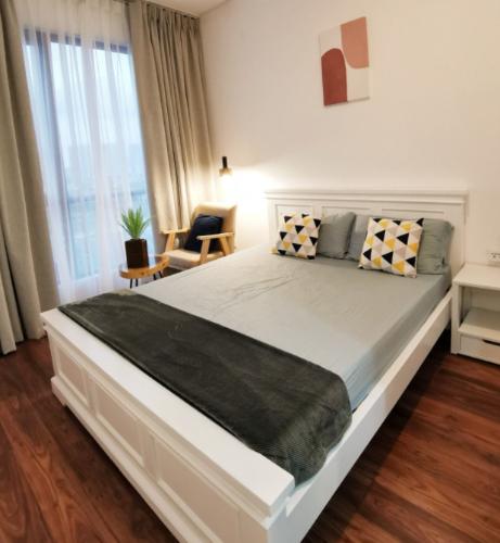 Phòng ngủ One Verandah Quận 2 Căn hộ One Verandah tầng trung, đầy đủ nội thất, view sông lãng mạn.