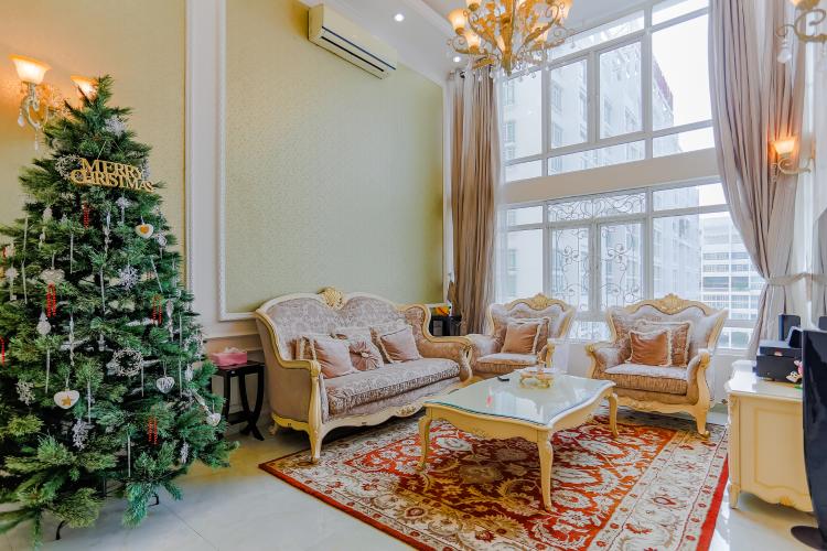 Phòng Khách Duplex Phú Hoàng Anh 3 phòng ngủ view hồ bơi