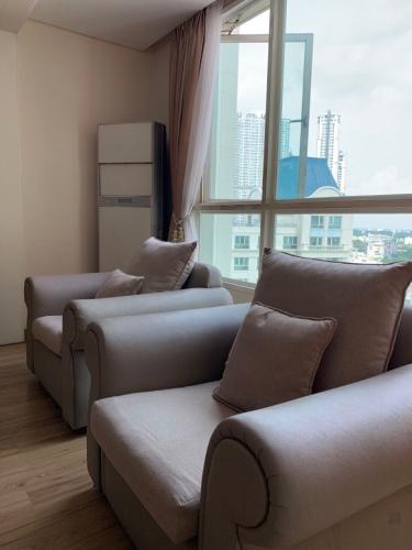 Phòng khách , Căn hộ The Manor , Quận Bình Thạnh Căn Hộ The Manor tầng 12 đầy đủ tiện nghi, view nội khu thoáng mát.