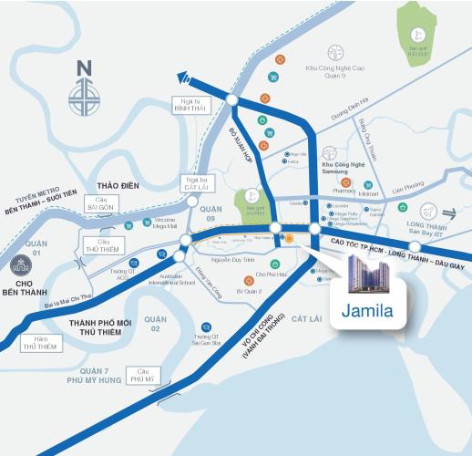 Jamila Khang Điền - Vi trí Jamila