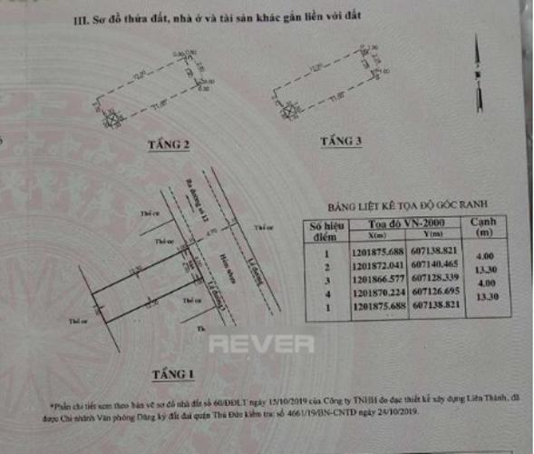 Nhà phố đường số 12, Gò Vấp Nhà phố Thủ Đức hướng Đông Bắc, diện tích 53m2, hẻm xe hơi.