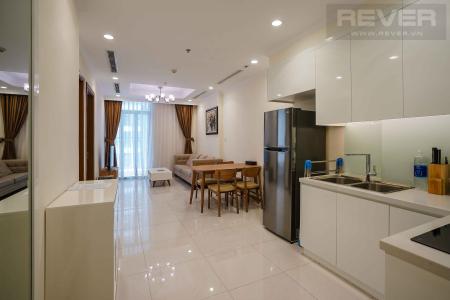 Phòng ăn và bếp căn hộ VINHOMES CENTRAL PARK Cho thuê căn hộ Vinhomes Central Park 1PN, tầng cao, đầy đủ nội thất