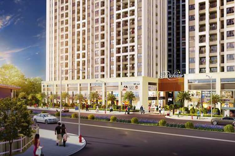 Căn hộ Richstar, Tân Phú Căn hộ Richstar tầng thấp hướng Đông Bắc view thành phố thoáng mát.