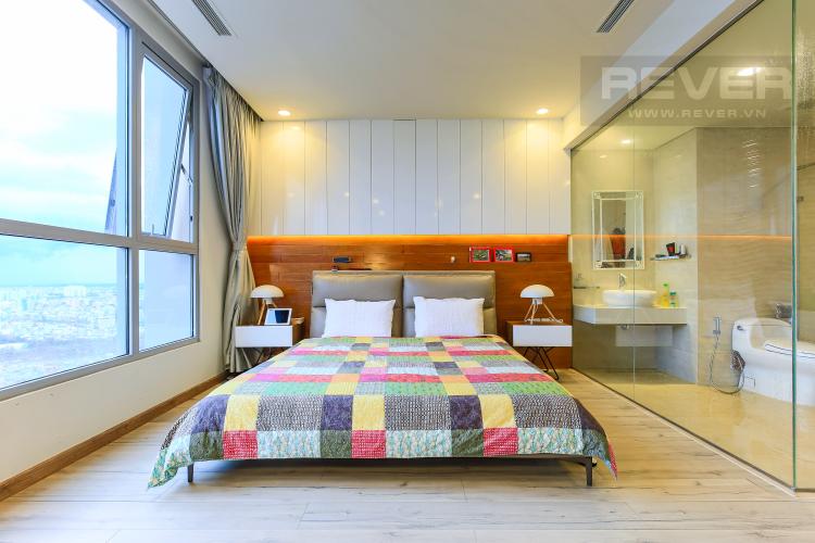 Phòng ngủ chính Căn góc Vinhomes Central Park tầng cao Central 3 view sông