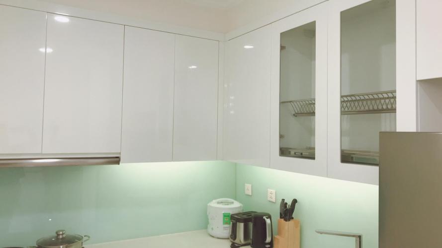 Phòng bếp căn hộ VINHOMES CENTRAL PARK Bán officetel Vinhomes Central Park 1PN, tầng 19, đầy đủ nội thất, ban công Đông Bắc