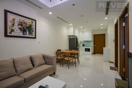 Phòng khách căn hộ VINHOMES CENTRAL PARK Cho thuê căn hộ Vinhomes Central Park 1PN, tầng cao, đầy đủ nội thất