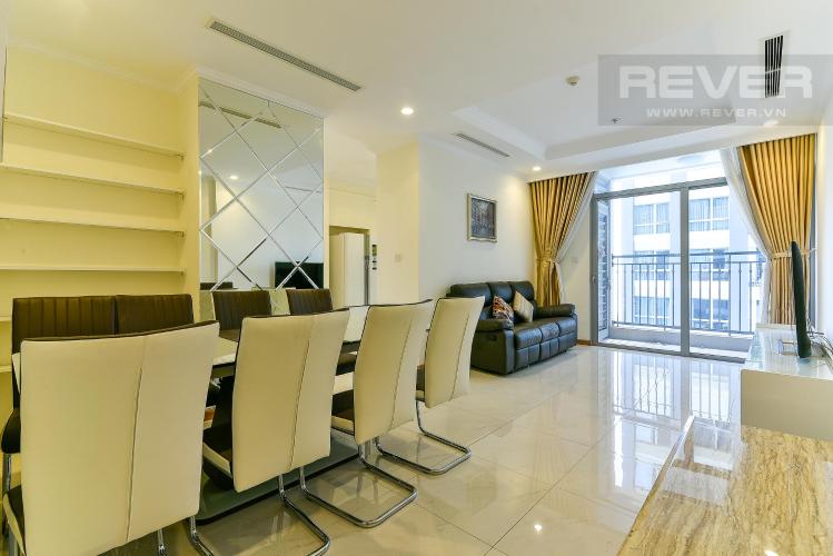 Phòng ăn căn hộ VINHOMES CENTRAL PARK Cho thuê căn hộ Vinhomes Central Park 2PN, tháp Landmark 3, đầy đủ nội thất, view thành phố