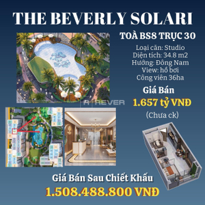 Căn hộ Studio The Beverly Solari giá chỉ từ 1.5 tỷ
