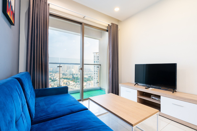  Căn hộ Masteri Millennium hướng ban công đông nam đầy đủ nội thất diện tích 74.11m²