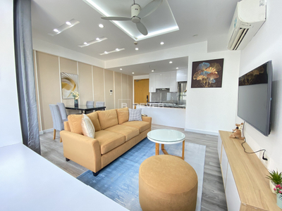 z4907304778933_ff5126635e61297e5df10366f9aad8a7.jpg Căn hộ Masteri Thảo Điền tầng 36 view đón gió mát, đầy đủ nội thất.