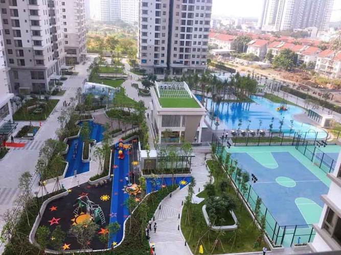  Căn hộ Saigon South Residence hướng ban công bắc nhà thô diện tích 65.3m²