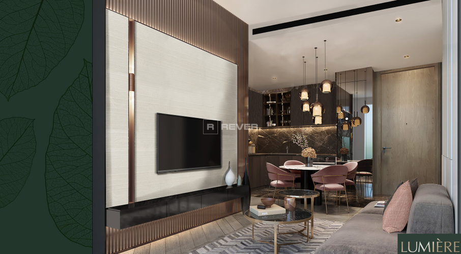 LIVING-DINING-ROOM-lumiere_riverside.jpg Căn hộ Masteri Lumiere Riverside View Sông , diện tích 73.8m²