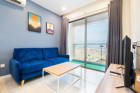  Căn hộ Masteri Millennium hướng ban công đông nam đầy đủ nội thất diện tích 74.11m²