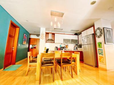 Phòng khách căn hộ The Manor Bình Thạnh Bán căn hộ tầng cao The Manor với kiến trúc Pháp, đầy đủ tiện ích.