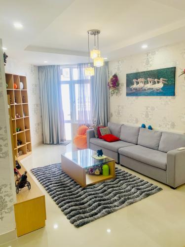 Phòng khách căn hộ Him Lam Chợ Lớn, Quận 6 Căn hộ Him Lam Chợ Lớn đầy đủ nội thất, view thành phố đón gió.