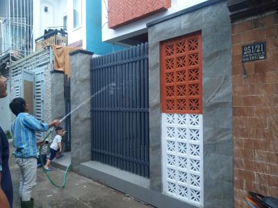 Mặt tiền nhà phố Lê Văn Thọ, Gò Vấp Nhà phố hẻm xe hơi mới xây, thiết kế hiện đại tinh tế.