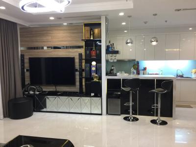 Phòng khách Vinhomes Central Park Căn hộ Vinhomes Central Park tầng trung, đầy đủ nội thất.