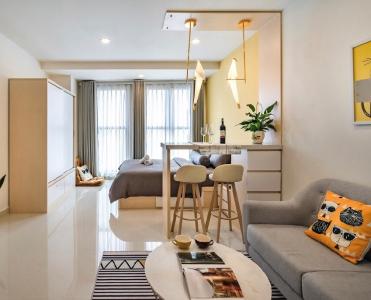 Căn hộ Saigon Royal, Quận 4 Căn Officetel Saigon Royal tầng cao, view ngắm hoàng hôn tuyệt đẹp.