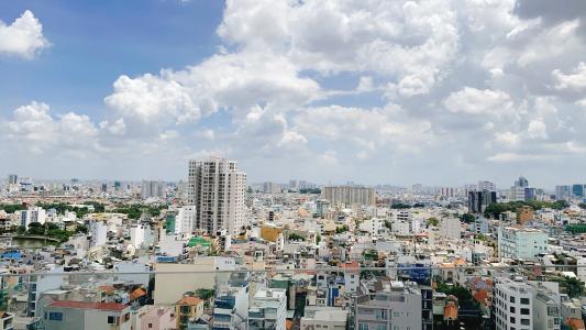 View ban công Cho thuê căn hộ Terra Royal diện tích 58m2, kết cấu 2 phòng ngủ