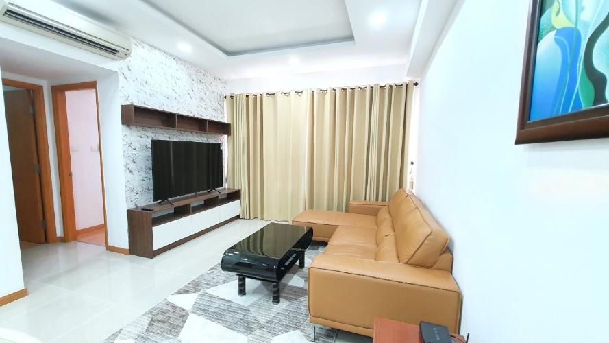 Phòng khách , Căn hộ Saigon Pearl , Quận Bình Thạnh Căn hộ Saigon Pearl tầng 18 view thành phố sầm uất, đầy đủ nội thất hiện đại.