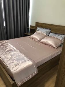 phòng ngủ căn hộ Masteri An Phú Căn hộ tầng cao Masteri An Phú, view thành phố.